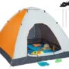 Relaxdays Strandtent Pop-up - Omkleedtent - 145x180 Cm - 2-3 Personen - Beachtent -compact - Oranje