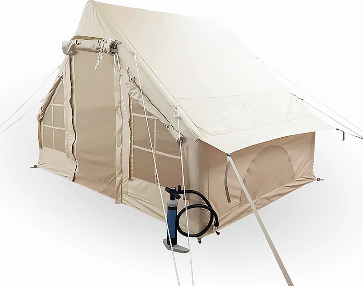 Opblaasbare vier persoons tent beige 300x200x210 cm Opblaasbare Vier Persoons Tent Beige 300x200x210 Cm -Bo-Camp Verkoop