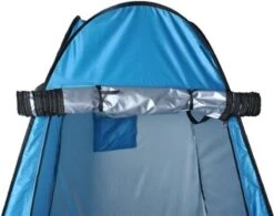 Merkloos 4 In 1 Pop-up Douchetent Voor Omkleden, Douchen, Toilet En Opslag - 1 Persoons Tent - Camping Douche En Omkleedtent - Inclusief Haringen En Draagtas - 190 X 110 X 110 Cm Blauw -Bo-Camp Verkoop 1200x949