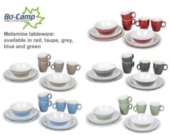 Bo-Camp Servies - Campingbord - 100% Melamine - 16-delig - Grijs -Bo-Camp Verkoop 1200x954 3