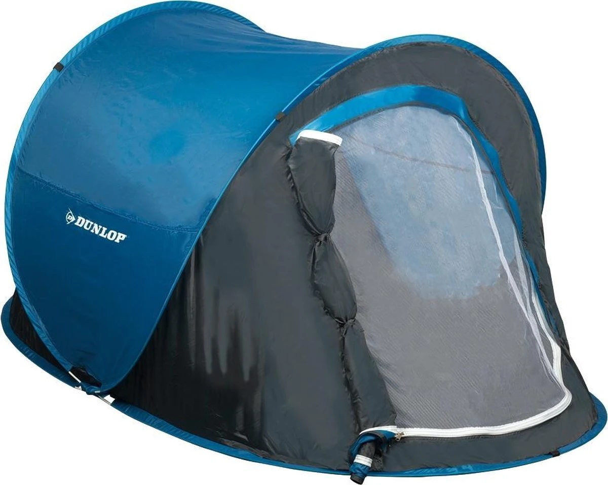 Dunlop Pop Up Tent 220 X 120 X 90 Cm - Grijs/ Blauw - 1 Persoons Dunlop Pop Up Tent 220 X 120 X 90 Cm - Grijs/ Blauw - 1 Persoons -Bo-Camp Verkoop 1200x956 5