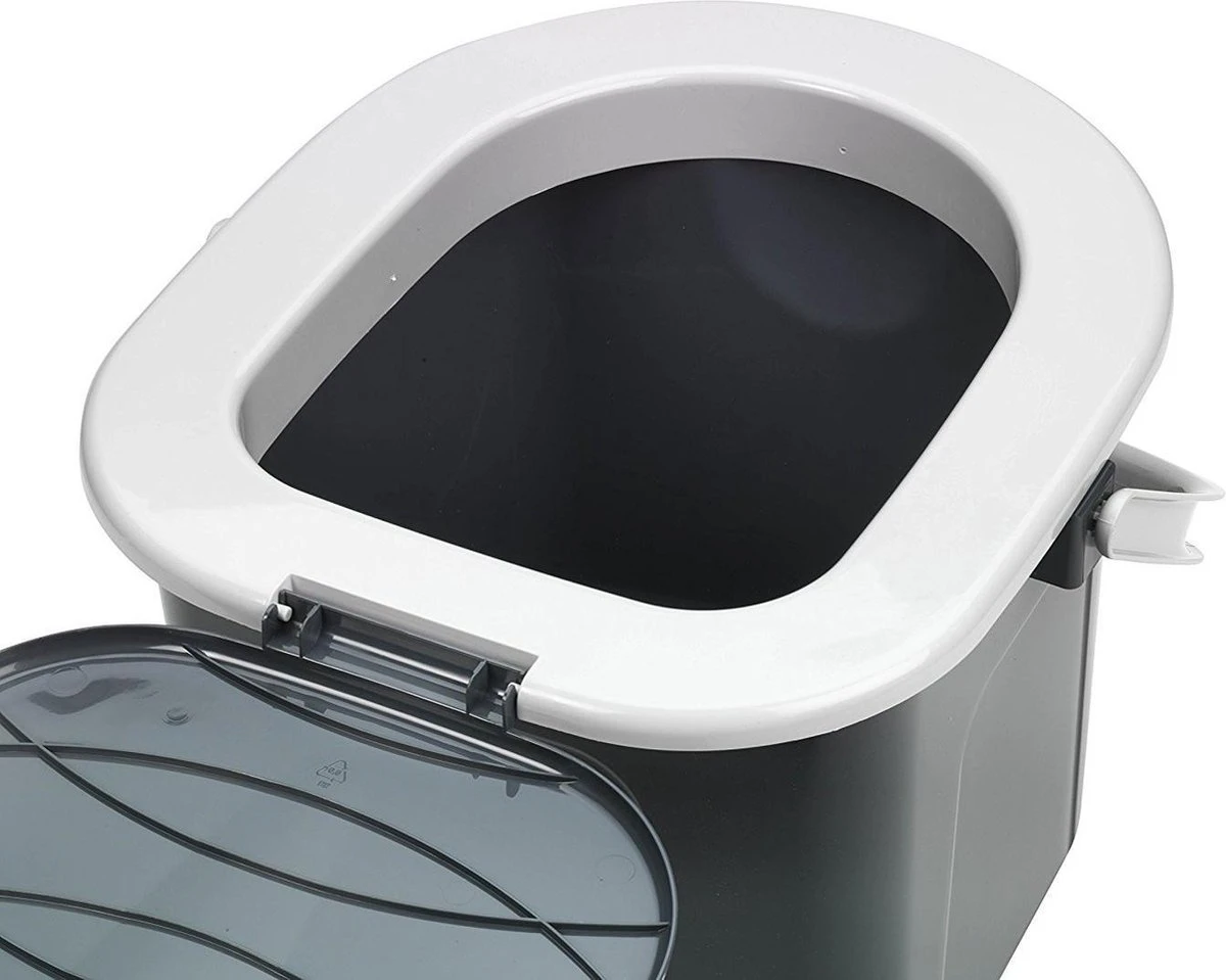 Branq Toiletemmer Draagbaar met Deksel - 15,5L - Antraciet Branq Toiletemmer Draagbaar Met Deksel - 15,5L - Antraciet -Bo-Camp Verkoop 1200x959 2