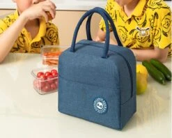 Merkloos Koeltas Lunch - Lunchtas Volwassenen - Kinderen - Lunchtrommel - Picknicktas - Koelzak - Coolbag - Waterdicht - Lunchtas - Koeltasje - Donker Blauw -Bo-Camp Verkoop 1200x963 3