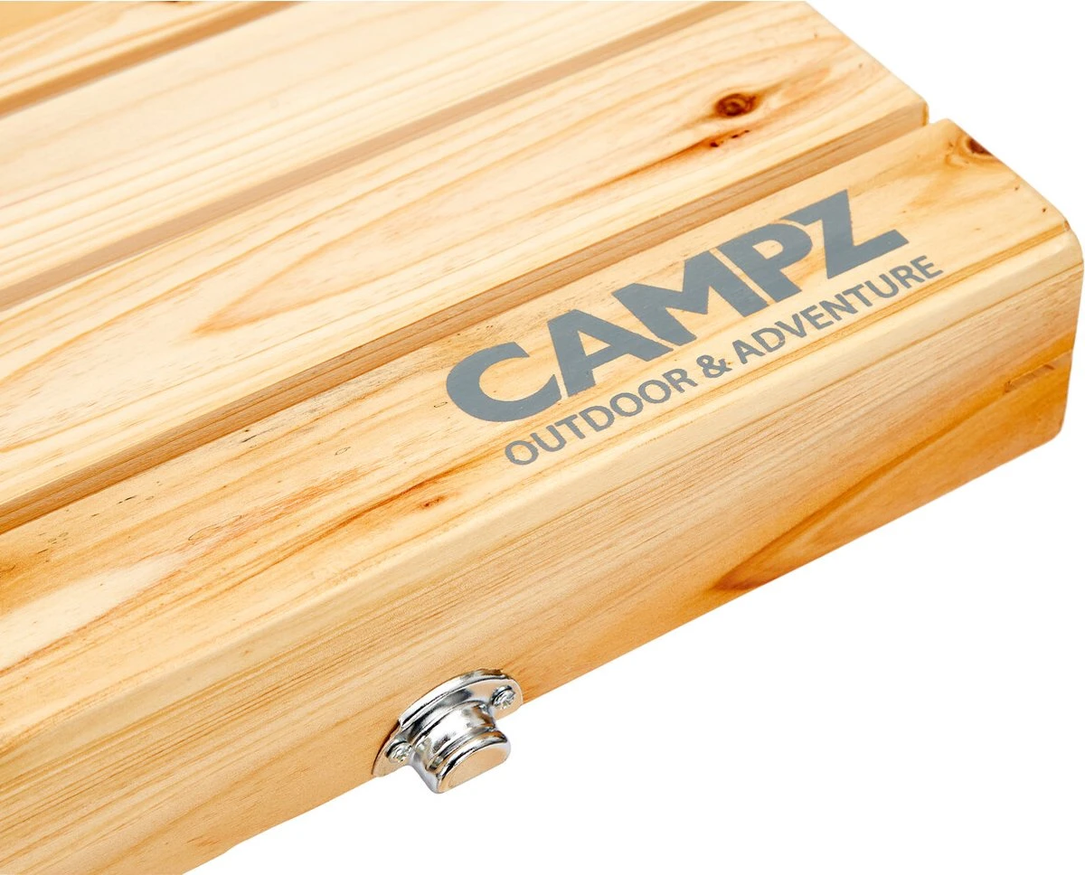 CAMPZ Fir Wood Picknicktafel, bruin/grijs CAMPZ Fir Wood Picknicktafel, Bruin/grijs -Bo-Camp Verkoop