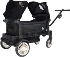 Deryan Luxe Sandy Bolderkar - Duo Buggy - Tandem Buggy - Opvouwbaar - Inklapbare Bolderwagen - Duo Kinderwagen - Zwart -Bo-Camp Verkoop 1200x976 2