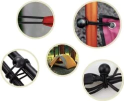 PD® - Spanelastiek - Zwart - Elastiek Koord - Spanrubbers - Elastiek Met Bal - Tentspanner - Tentelastiek - Tentspanners Met Bal - Elastiek Trampoline -Bo-Camp Verkoop 1200x980 1