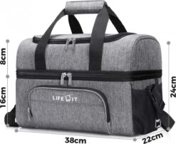 Lifewit 20L Koeltas | 20 Liter | Opvouwbaar | Koelbox-Koeltas | Isolatietas/ Picknicktas Voor Levensmiddelen / Grijs -Bo-Camp Verkoop 1200x982 3
