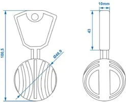 PROPLUS Pro Plus Anti Diefstal Bal - Ø 50 Mm - T.b.v. Kogelkoppeling - Blauw 6 PROPLUS Pro Plus Anti Diefstal Bal - Ø 50 Mm - T.b.v. Kogelkoppeling - Blauw -Bo-Camp Verkoop 1200x988 5