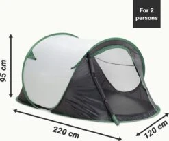 JEMIDI Tweepersoons Pop-up Tent - Opgooitent, Werptent Voor 2 Personen - Ideaal Als Festivaltent Of Kampeertent - Verschillende Kleuren -Bo-Camp Verkoop 1200x994 2