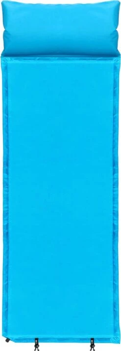Springos Slaapmat | Zelfopblazend | 186 Cm | Inclusief Hoes & Hoofdkussen | Lichtblauw -Bo-Camp Verkoop 416x1200