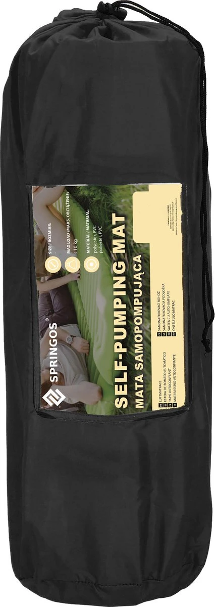 Springos Slaapmat | Zelfopblazend | 180 cm | Inclusief Hoes | Zwart Springos Slaapmat | Zelfopblazend | 180 Cm | Inclusief Hoes | Zwart -Bo-Camp Verkoop 426x1200 3