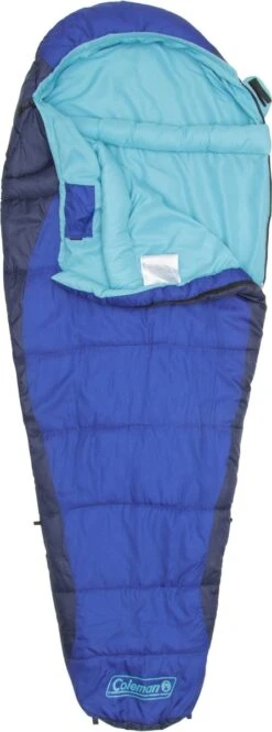 Coleman Fision 100 Mummy Slaapzak - 208 X 81 Cm - Blauw -Bo-Camp Verkoop 446x1200