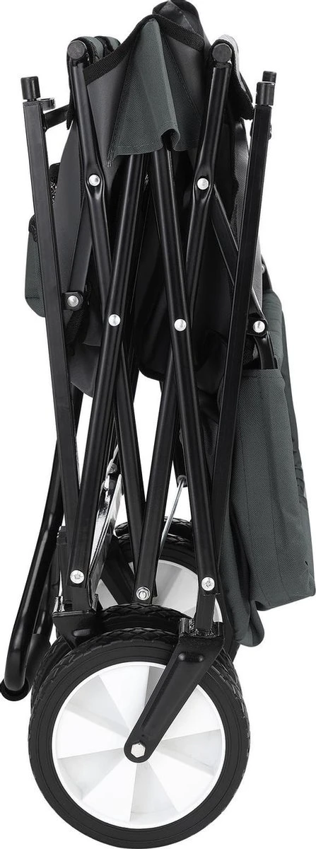 Monzana Bolderkar Opvouwbaar - 100 Liter - met Afneembaar Dak Grijs Monzana Bolderkar Opvouwbaar - 100 Liter - Met Afneembaar Dak Grijs -Bo-Camp Verkoop