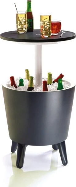 Keter Coolbar Partytafel – 49,5x49,5x57cm - Antraciet -Bo-Camp Verkoop 487x1200