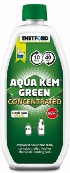 Thetford Aqua Kem Green - Concentrated - 0,75L -Bo-Camp Verkoop 490x1200