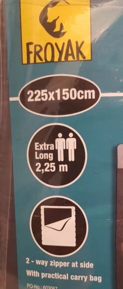 Froyak - 2-persoons Slaapzak XXL Grijs 225 X 150 Cm - Tweepersoonsslaapzak - Tweepersoons - Slaapzak 2 Froyak - 2-persoons Slaapzak XXL Grijs 225 X 150 Cm - Tweepersoonsslaapzak - Tweepersoons - Slaapzak -Bo-Camp Verkoop 511x1200 1