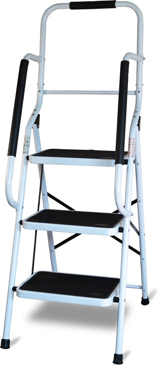 Aidapt opstapkruk met leuning - 3 treden Aidapt Opstapkruk Met Leuning - 3 Treden -Bo-Camp Verkoop 522x1200 1