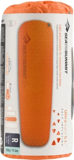 Sea To Summit UltraLight S.I. Regular - Zelf Opbaasbare Slaapmat - 2.5cm - 550g - Oranje -Bo-Camp Verkoop 556x1200 1