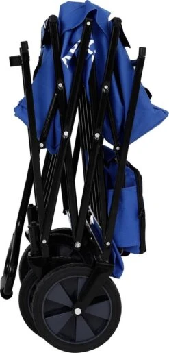 AREBOS Handwagen Vouwbare Dak Handwagen Vouwbare Trolley Uitrustingswagen Blauw -Bo-Camp Verkoop 575x1200 1