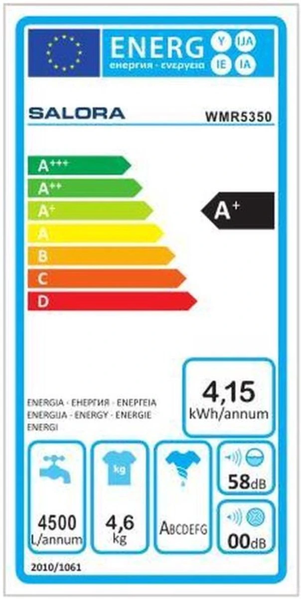 Salora WMR5350 - Wasmachine - Compact - Recreatie - Studenten Salora WMR5350 - Wasmachine - Compact - Recreatie - Studenten -Bo-Camp Verkoop