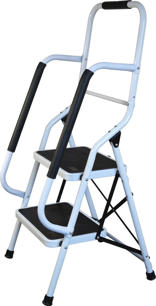 Aidapt opstapkruk met leuning - 2 treden Aidapt Opstapkruk Met Leuning - 2 Treden -Bo-Camp Verkoop 612x1200 1