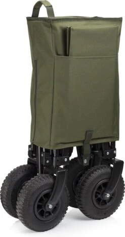 Campart Bolderkar HC-0915 - Opvouwbaar - Bolderwagen Met Stevig Harmonicaframe - Inclusief Opbergtas En Bodemplaat - Groen -Bo-Camp Verkoop 631x1200 1