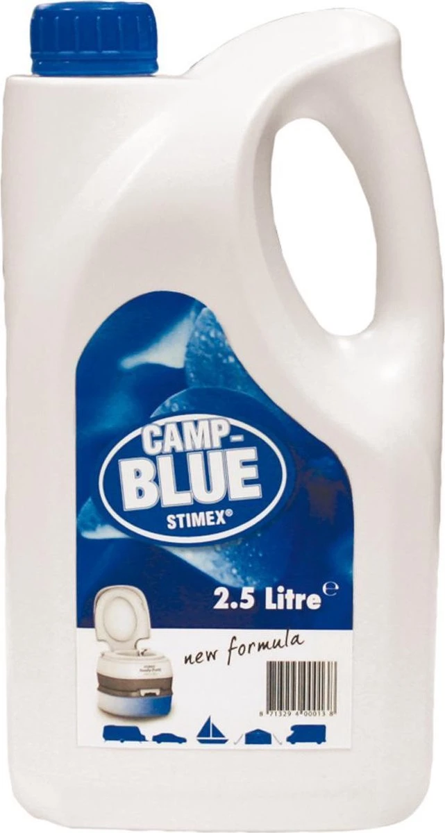 Stimex Toiletvloeistof - Camp Blue - 2,5 Liter Stimex Toiletvloeistof - Camp Blue - 2,5 Liter -Bo-Camp Verkoop