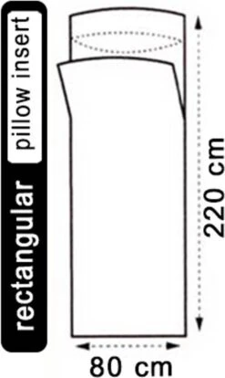 LOWLAND OUTDOOR® LAKENZAK - 100% KATOEN - RECHT MODEL - 220X80 CM - 350GR -Bo-Camp Verkoop 716x1200