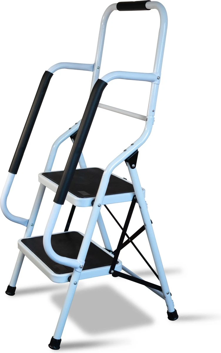 Aidapt opstapkruk met leuning - 2 treden Aidapt Opstapkruk Met Leuning - 2 Treden -Bo-Camp Verkoop 752x1200 3