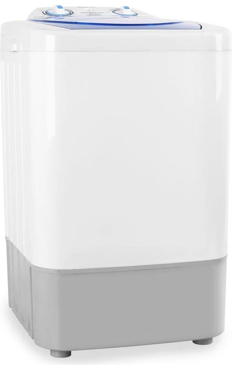 oneConcept SG002 Mini-Waschmaschine voor 2,8 kg - 250W wasvermogen - 2 programma's - waterdicht - wit OneConcept SG002 Mini-Waschmaschine Voor 2,8 Kg - 250W Wasvermogen - 2 Programma's - Waterdicht - Wit -Bo-Camp Verkoop 761x1200 1