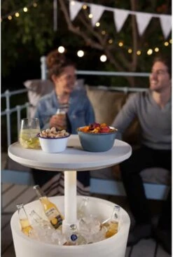 Keter Coolbar Partytafel – Lichtgevend - 49,5x49,5x57cm - Wit -Bo-Camp Verkoop 808x1200 3