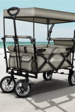 Wildebeest Bolderkar Opvouwbaar Grijs - Bolderwagen Met Kinder Zitje - Bolderkarren - Handkar Grijs - Opvouwbaar Transportwagen - Transportkar - Handkar Tuin Trolley Met Dak Transport Trolley XXL 4 Wildebeest Bolderkar Opvouwbaar Grijs - Bolderwagen Met Kinder Zitje - Bolderkarren - Handkar Grijs - Opvouwbaar Transportwagen - Transportkar - Handkar Tuin Trolley Met Dak Transport Trolley XXL -Bo-Camp Verkoop 812x1200 3