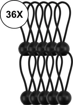 PD® - Spanelastiek - Zwart - Elastiek Koord - Spanrubbers - Elastiek Met Bal - Tentspanner - Tentelastiek - Tentspanners Met Bal - Elastiek Trampoline -Bo-Camp Verkoop 830x1200 2