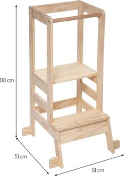 Merkloos Eazy Living Leertoren - Opstapkruk Voor Kinderen Berthe 2 Merkloos Eazy Living Leertoren - Opstapkruk Voor Kinderen Berthe -Bo-Camp Verkoop 846x1200 4