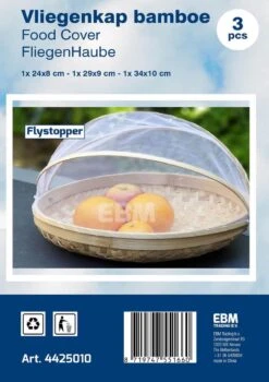 Voedselkap - Vliegenkapjes Bamboe Set 3 Stuks - Flystopper -Bo-Camp Verkoop 846x1200 5