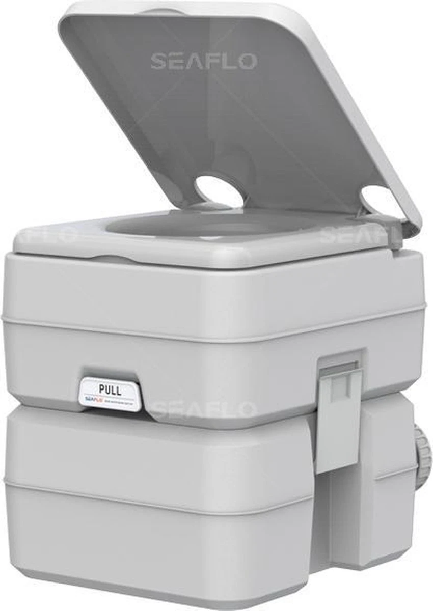 SeaFlo Portable toilet - meeneembaar toilet - draagbaar toilet - chemisch toilet 20liter - camping toilet 20l - WC SeaFlo Portable Toilet - Meeneembaar Toilet - Draagbaar Toilet - Chemisch Toilet 20liter - Camping Toilet 20l - WC -Bo-Camp Verkoop