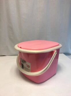Branq Toiletemmer Draagbaar Met Deksel - 15,5L - Roze -Bo-Camp Verkoop 899x1200 1