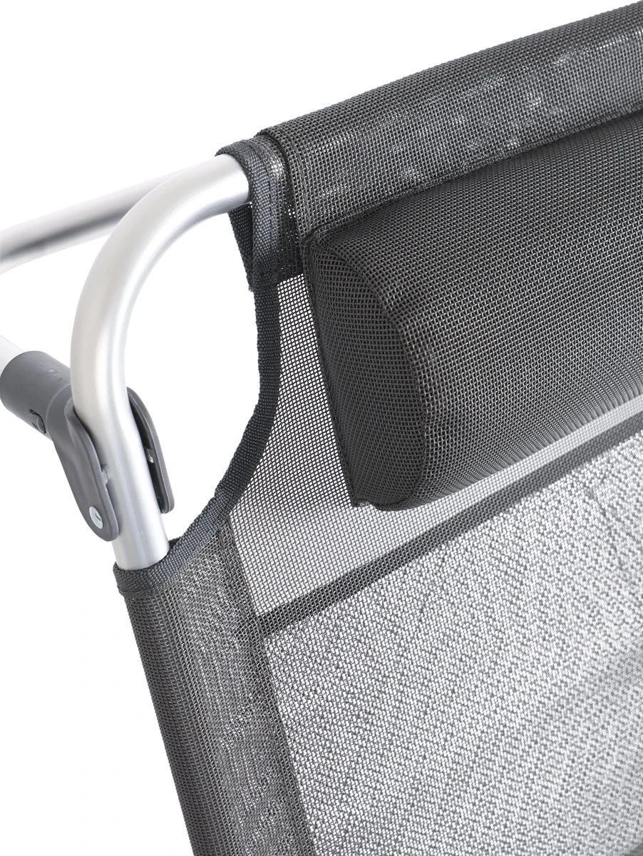 Bo-Camp Beach chair - Monaco - Aluminium - Grijs Bo-Camp Beach Chair - Monaco - Aluminium - Grijs -Bo-Camp Verkoop