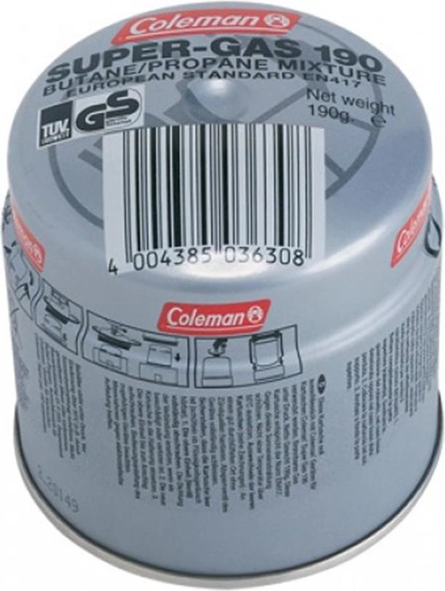 Prik gas cartouche met veiligheidsventiel 190g - Cosiscoop Gaslantaarn - Metaal - Coleman Prik Gas Cartouche Met Veiligheidsventiel 190g - Cosiscoop Gaslantaarn - Metaal - -Bo-Camp Verkoop 904x1200 1