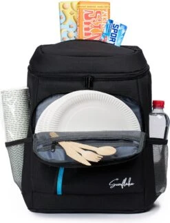 Sunflake Koelrugzak - Lunchtas - Koeltas Backpack Voor Dames & Heren - Zwart -Bo-Camp Verkoop 918x1200 5