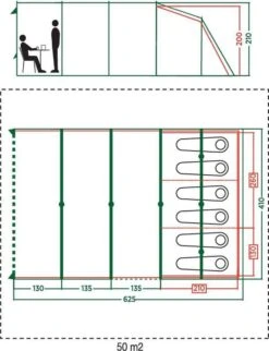 Coleman Vail 6L Tunneltent - Familie Tent - 6-Persoons - Grijs/Groen 6 Coleman Vail 6L Tunneltent - Familie Tent - 6-Persoons - Grijs/Groen -Bo-Camp Verkoop 920x1200 4