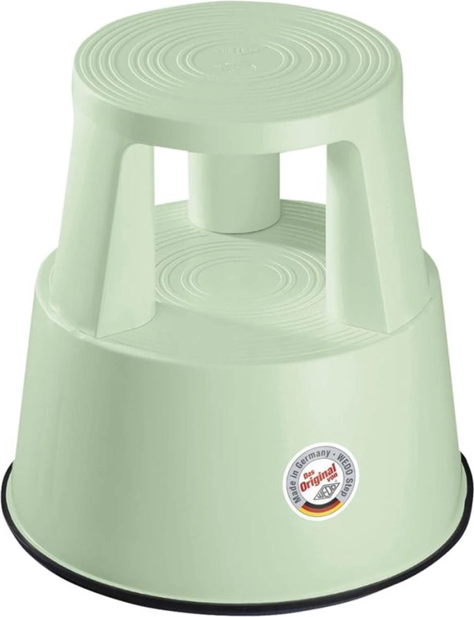 Wedo - opstapkruk met wieltjes - kunststof - mintgroen Wedo - Opstapkruk Met Wieltjes - Kunststof - Mintgroen -Bo-Camp Verkoop 923x1200 1