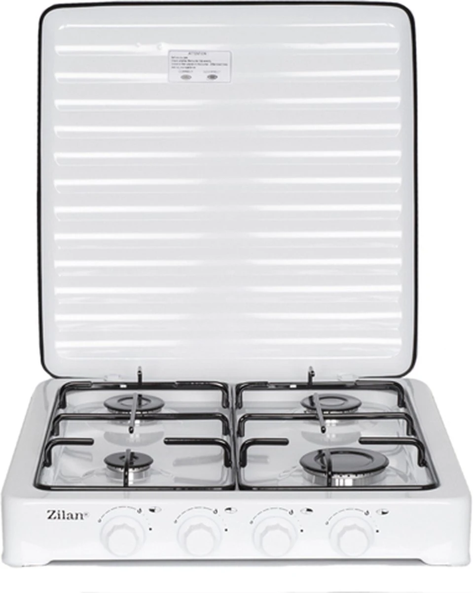 Zilan - Gas kooktoestel 4 pits - Campingkooktoestel - Gaskookplaat - Wit Zilan - Gas Kooktoestel 4 Pits - Campingkooktoestel - Gaskookplaat - Wit -Bo-Camp Verkoop
