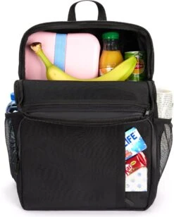 Sunflake Koeltas Rugzak (28L) - Geschikt Voor 16 Blikjes - Lunchtas Voor Dames En Heren - Zwart -Bo-Camp Verkoop 961x1200 8