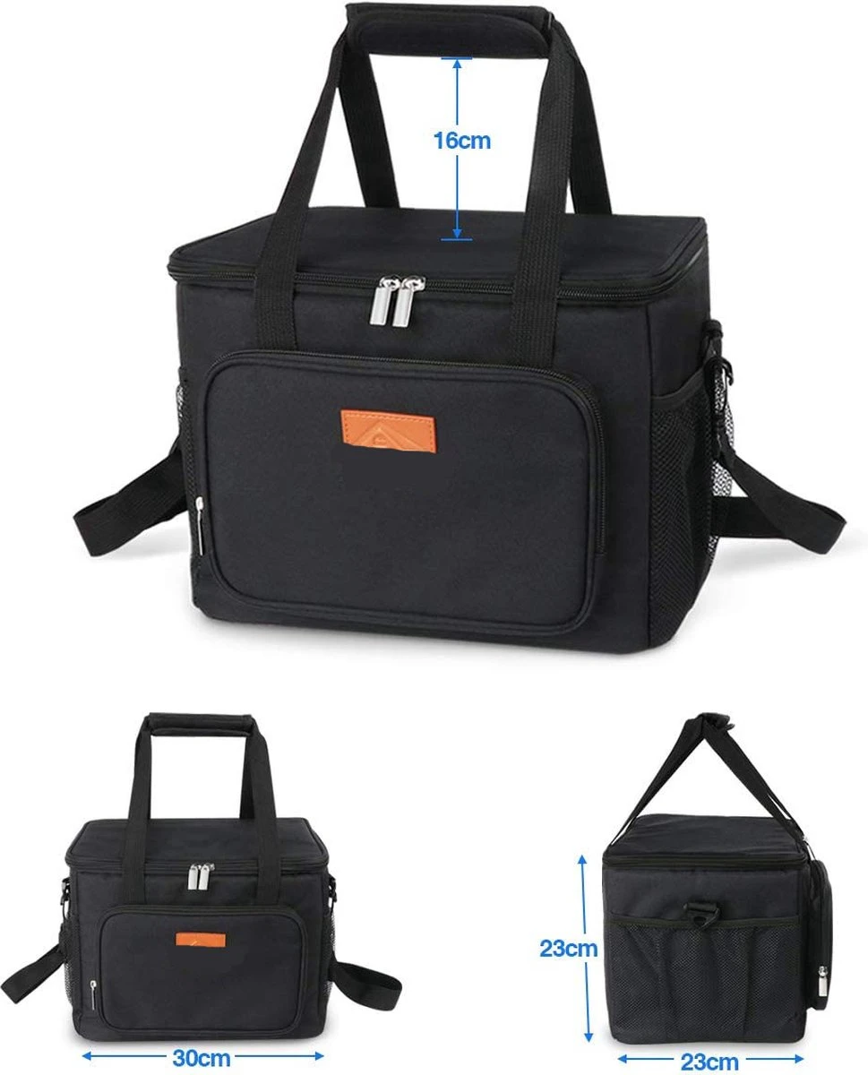 Lunchtas - Koeltas voor Dames en Heren - Cool bag - 4 Laags Geïsoleerde Koeltas - Kleine Cooler - Lunch Box - Lunchtas 15 Liter- Zwart Lunchtas - Koeltas Voor Dames En Heren - Cool Bag - 4 Laags Geïsoleerde Koeltas - Kleine Cooler - Lunch Box - Lunchtas 15 Liter- Zwart -Bo-Camp Verkoop 969x1200 4