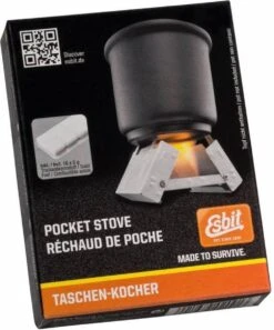 Esbit Brander Pocket Stove S - Incl 16x5 Gr Esbit Blokjes - Compact 4 Esbit Brander Pocket Stove S - Incl 16x5 Gr Esbit Blokjes - Compact -Bo-Camp Verkoop 998x1200